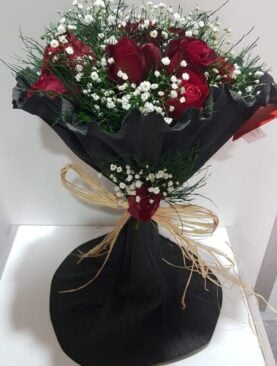 10 kırmızı gül buket