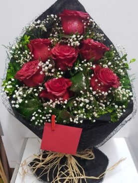 7 kırmızı gül buket