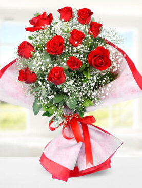 11 kırmızı gül buket